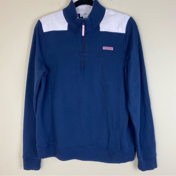Vineyard Vines Blue sweater padded boys size Large - Picture 1 of 4